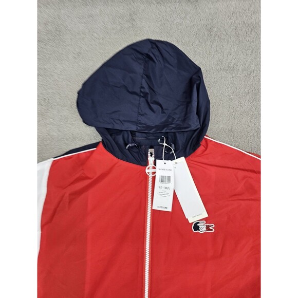 Lacoste Men's SPORT French Sporting Spirit Edition Oversized Raincoat M/L Multi - Picture 8 of 11